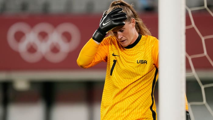Alyssa Naeher and the USWNT lose to Sweden at the Olympics